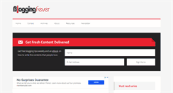 Desktop Screenshot of bloggingfever.com